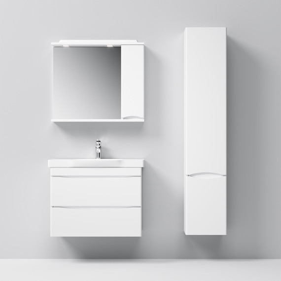 Зеркало-шкаф Am.Pm Like 80 см R M80MPR0801WG, белый глянец - фото, картинка 2 Зеркало-шкаф Am.Pm Like 80 см R M80MPR0801WG, белый глянец - фото 2