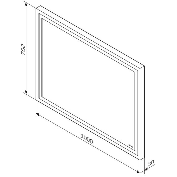Зеркало Am.Pm Gem 100 см M91AMOX1001WG - фото 6