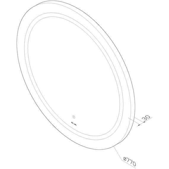 Зеркало Am.Pm X-Joy 80 см M85AMOX0801WG - фото 3