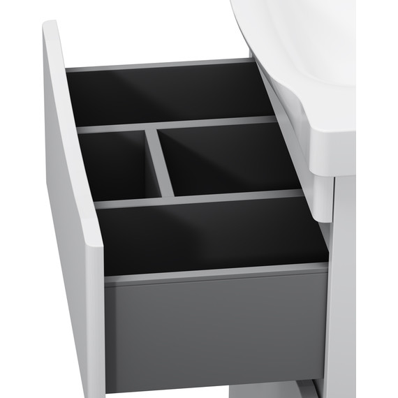 Тумба напольная с раковиной AM.PM Like 65 см M80FSX0652WG, белый глянцевый - фото 7