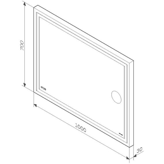 Зеркало Am.Pm Gem 100 см M91AMOX1003WG - фото 7