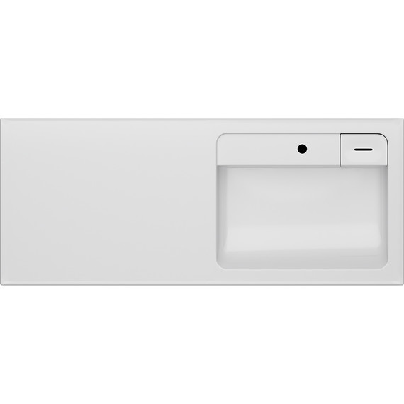 Тумба с раковиной-столешницей Am.Pm X-Joy 120 см L M85AFSX0602WG (раковина M85AWPL1201WG) белый глянцевый - фото 8