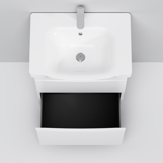 Тумба напольная с раковиной AM.PM Like 65 см M80FSX0652WG, белый глянцевый - фото 2