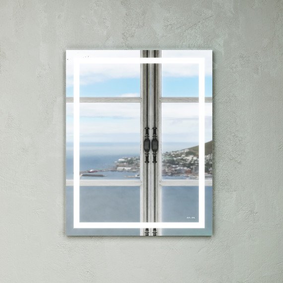 Зеркало Am.Pm Gem Led 55 см M91AMOX0551WG - фото, картинка 2 Зеркало Am.Pm Gem Led 55 см M91AMOX0551WG - фото 2