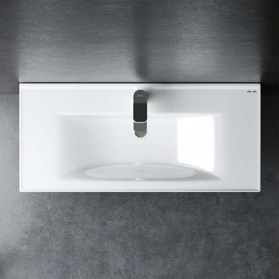 Тумба напольная с раковиной Am.Pm X-Joy 100 см M85AFSX1002WG, белый глянцевый - фото, картинка 4 Тумба напольная с раковиной Am.Pm X-Joy 100 см M85AFSX1002WG, белый глянцевый - фото 4