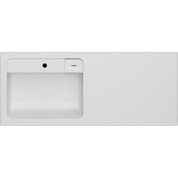 Тумба с раковиной-столешницей Am.Pm X-Joy 120 см L M85AFSX0602WG (раковина M85AWPL1201WG) белый глянцевый - фото 7