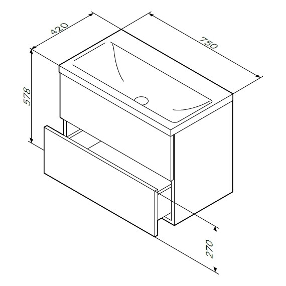 Тумба подвесная с раковиной Am.Pm Gem 75 см M90FHX07522WG, белый глянец, Цвет фасада: белый глянцевый - фото, картинка 16 Тумба подвесная с раковиной Am.Pm Gem 75 см M90FHX07522WG, белый глянец, Цвет фасада: белый глянцевый - фото 16