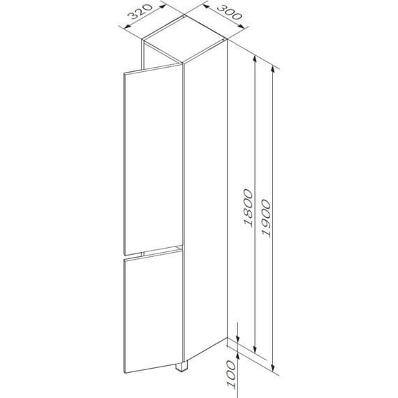 Пенал напольный Am.Pm Gem S 30 см R M91CSR0306WG, белый глянцевый - фото, картинка 7 Пенал напольный Am.Pm Gem S 30 см R M91CSR0306WG, белый глянцевый - фото 7