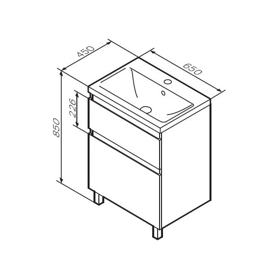 Тумба напольная с раковиной Am.Pm X-Joy 65 см M85AFSX0652WG, белый глянцевый - фото, картинка 16 Тумба напольная с раковиной Am.Pm X-Joy 65 см M85AFSX0652WG, белый глянцевый - фото 16
