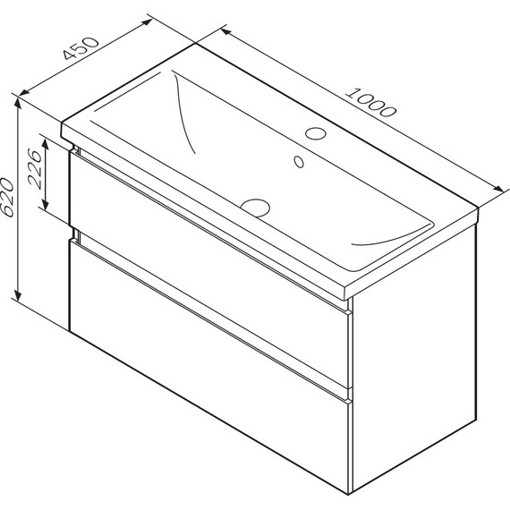 Тумба подвесная с раковиной Am.Pm X-Joy 100 см M85AFHX1002BM, черный матовый, Цвет фасада: чёрный - фото, картинка 15 Тумба подвесная с раковиной Am.Pm X-Joy 100 см M85AFHX1002BM, черный матовый, Цвет фасада: чёрный - фото 15