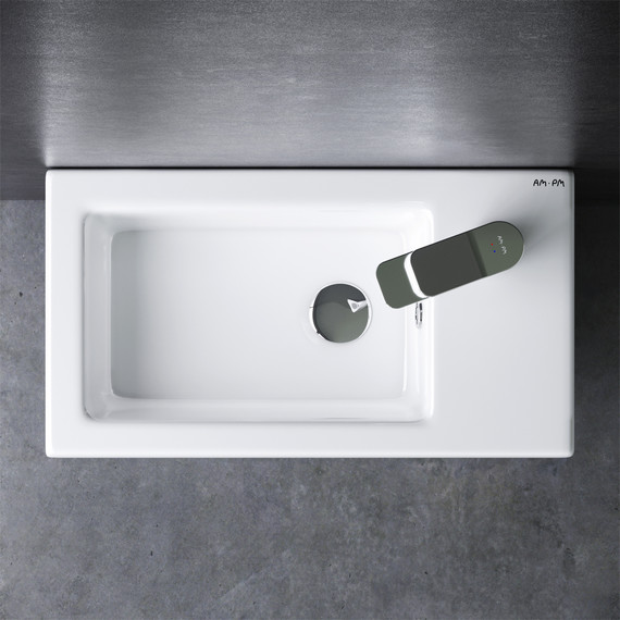 Тумба напольная с раковиной Am.Pm X-Joy 45 см M85AFSX0451WG, белый глянцевый - фото, картинка 4 Тумба напольная с раковиной Am.Pm X-Joy 45 см M85AFSX0451WG, белый глянцевый - фото 4