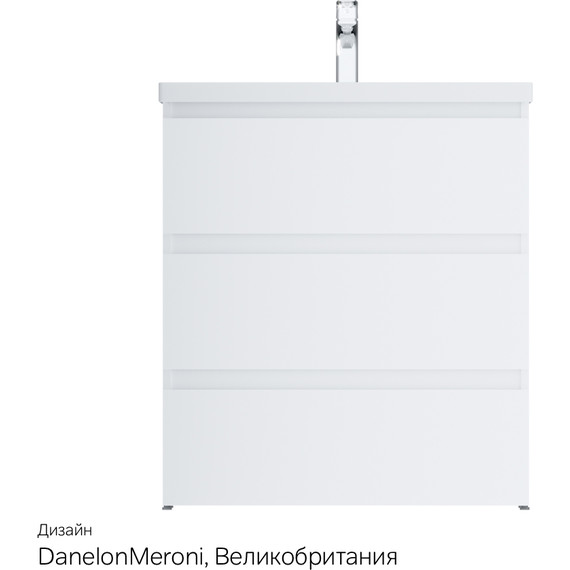 Тумба напольная с раковиной Am.Pm Gem S 75 см M91FSX0752WG, белый глянцевый, Цвет фасада: белый - фото 11