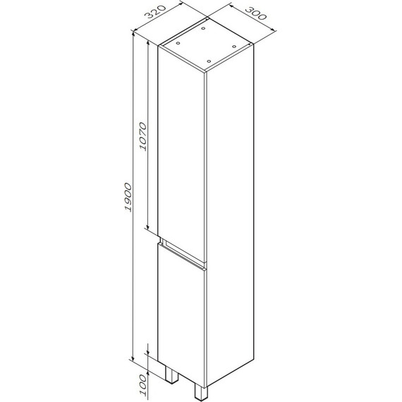 Пенал напольный Am.Pm X-Joy 30 см M85ACSR0306WG, белый глянцевый - фото, картинка 8 Пенал напольный Am.Pm X-Joy 30 см M85ACSR0306WG, белый глянцевый - фото 8