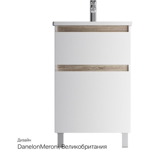 Тумба напольная с раковиной Am.Pm X-Joy 55 см M85AFSX0552WG, белый глянцевый - фото 11