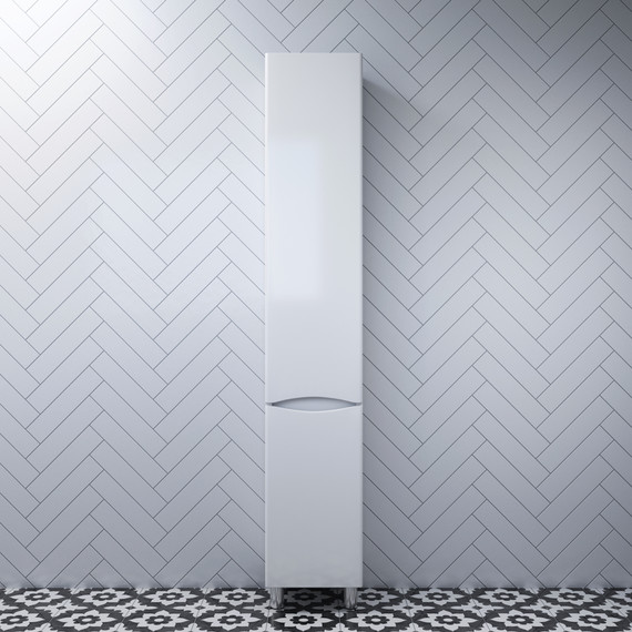 Пенал напольный Am.Pm Like 35 см R M80CSR0356WG, белый глянцевый - фото, картинка 2 Пенал напольный Am.Pm Like 35 см R M80CSR0356WG, белый глянцевый - фото 2