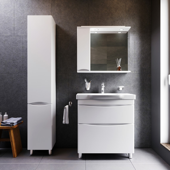 Пенал напольный Am.Pm Like 35 см L M80CSL0356WG, белый глянцевый - фото 2