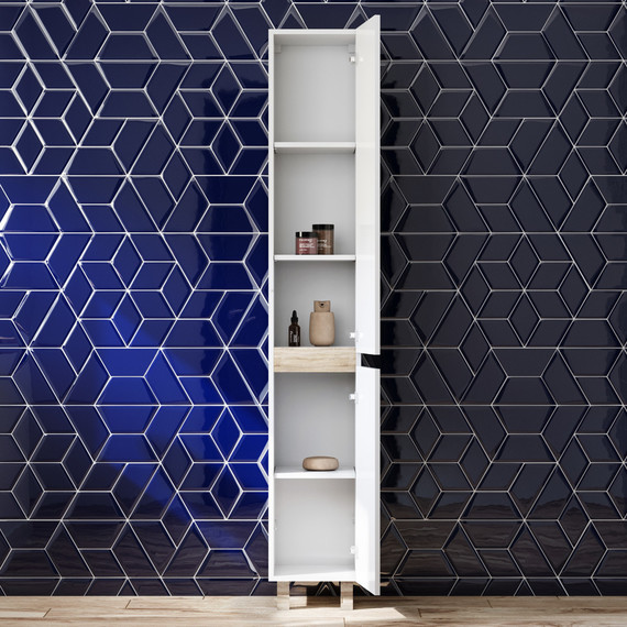 Пенал напольный Am.Pm X-Joy 30 см M85ACSR0306WG, белый глянцевый - фото, картинка 3 Пенал напольный Am.Pm X-Joy 30 см M85ACSR0306WG, белый глянцевый - фото 3