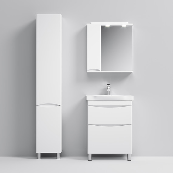 Тумба напольная с раковиной AM.PM Like 65 см M80FSX0652WG, белый глянцевый - фото 4