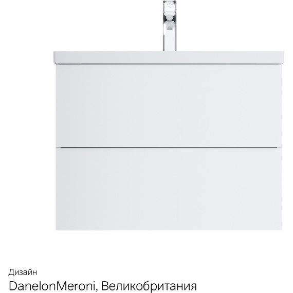 Тумба подвесная с раковиной Am.Pm Gem 75 см M90FHX07522WG, белый глянец, Цвет фасада: белый глянцевый - фото, картинка 14 Тумба подвесная с раковиной Am.Pm Gem 75 см M90FHX07522WG, белый глянец, Цвет фасада: белый глянцевый - фото 14