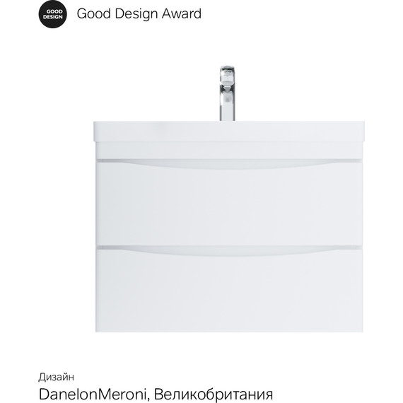 Тумба подвесная с раковиной Am.Pm Like 80 см M80FHX0802WG, белый глянцевый - фото 11