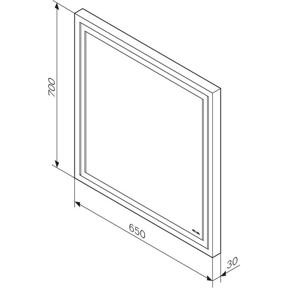 Зеркало Am.Pm Gem Led 65 см M91AMOX0651WG - фото 6