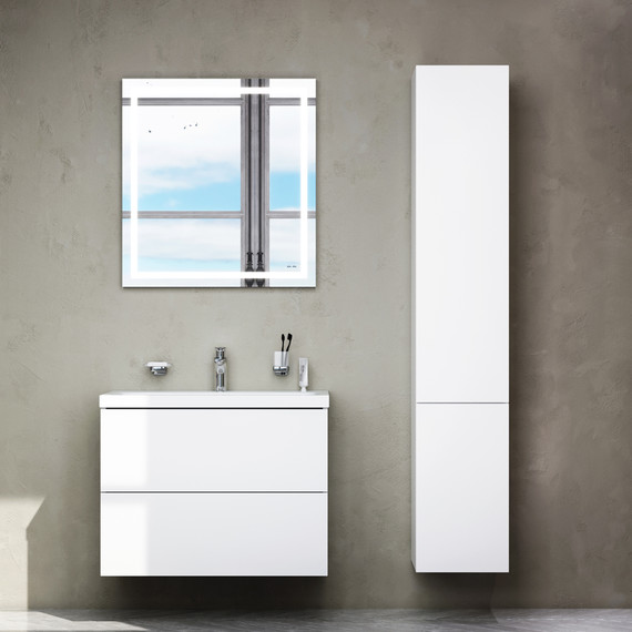 Тумба подвесная с раковиной Am.Pm Gem 75 см M90FHX07522WG, белый глянец, Цвет фасада: белый глянцевый - фото, картинка 9 Тумба подвесная с раковиной Am.Pm Gem 75 см M90FHX07522WG, белый глянец, Цвет фасада: белый глянцевый - фото 9