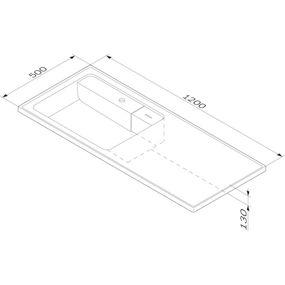 Раковина над стиральной машиной Am.Pm X-Joy 120 см M85AWPL1201WG - фото 8