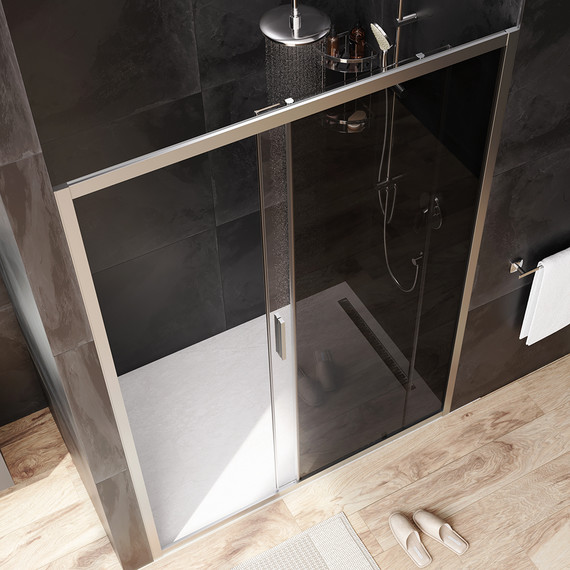 Дверь душевая Am.Pm Gem Solo 140х195 см W90G-140-1-195MG, хром/тонированное - фото 3