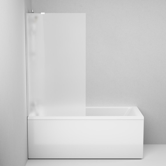 Шторка для ванны Am.Pm Gem 80х140 см W90BS-080-140CM (стекло 8 мм), хром/матовое - фото, картинка 4 Шторка для ванны Am.Pm Gem 80х140 см W90BS-080-140CM (стекло 8 мм), хром/матовое - фото 4