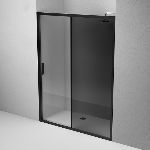Дверь душевая Am.Pm Gem Solo 150х195 см W90G-150-1-195BG, черный/тонированное - фото 5