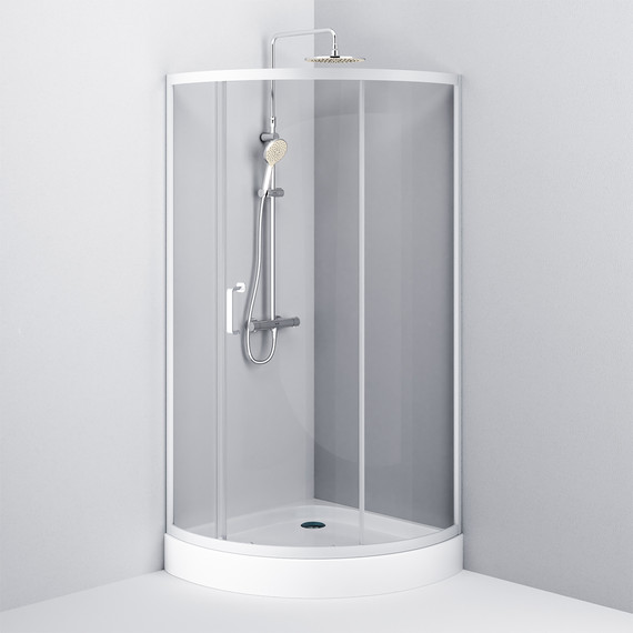 Душевое ограждение Am.Pm Like 90x90 см W83G-315-090CG64, хром/тонированное - фото 5