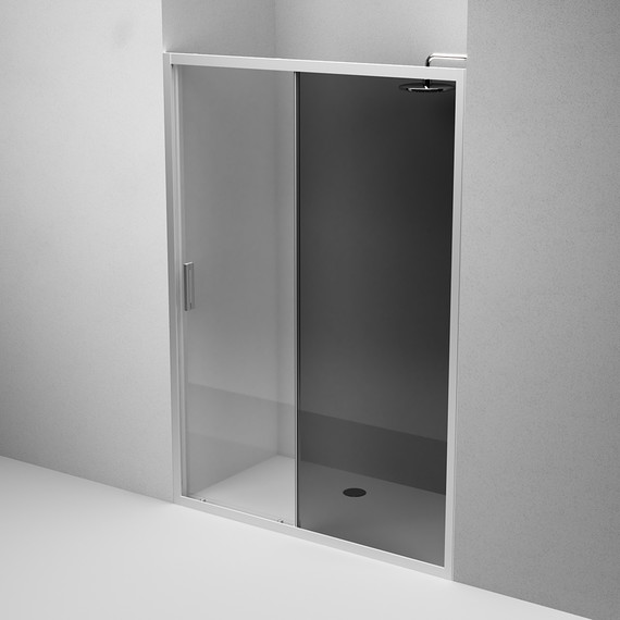 Дверь душевая Am.Pm Gem Solo 140х195 см W90G-140-1-195MG, хром/тонированное - фото 5