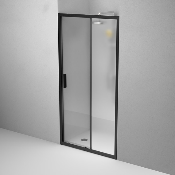 Дверь душевая Am.Pm Gem Solo 100х195 см W90G-100-1-195BM, черный/матовое - фото 5