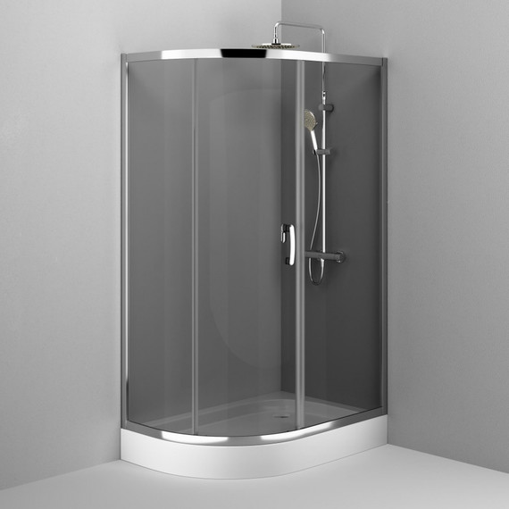 Душевое ограждение Am.Pm Like 120x80 см W83G-302U120CG, хром/тонированное - фото 4