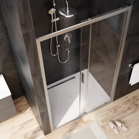 Дверь душевая Am.Pm Gem Solo 120х195 см W90G-120-1-195MT, хром/прозрачное - фото 3