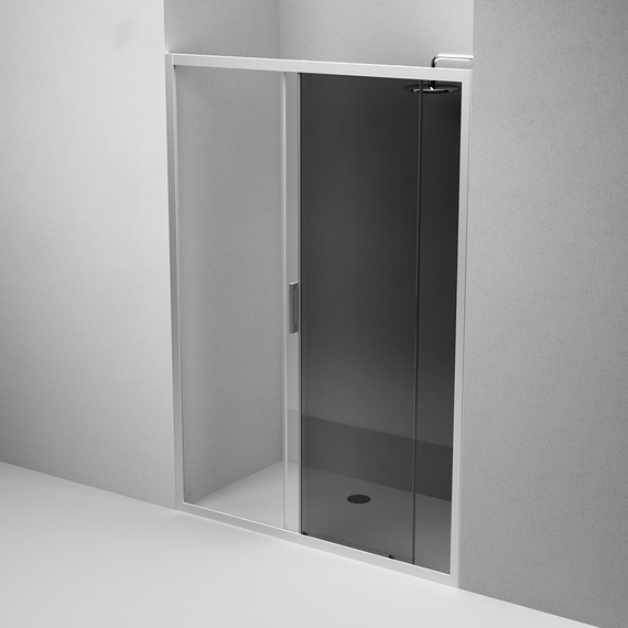 Дверь душевая Am.Pm Gem Solo 140х195 см W90G-140-1-195MG, хром/тонированное - фото 6