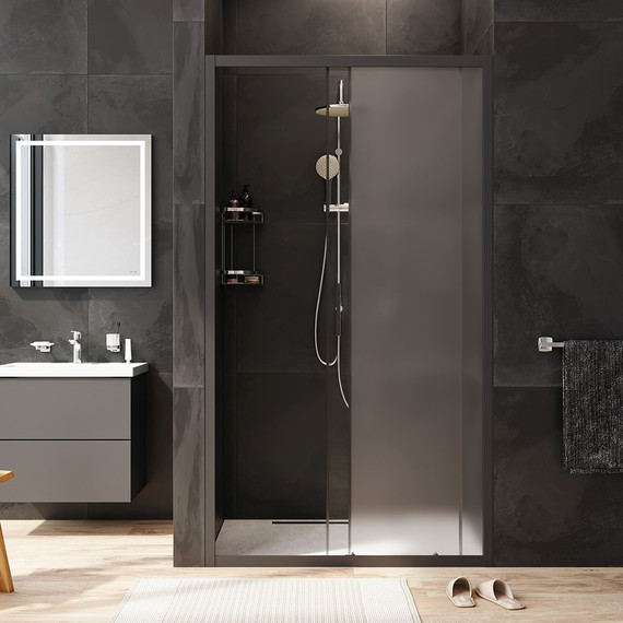 Дверь душевая Am.Pm Gem Solo 110 см W90G-110-1-195BM чёрный/матовое - фото 4