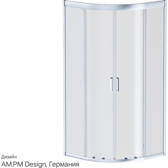 Душевое ограждение Am.Pm Gem 90х90 см W90G-401-090WT, серебро/прозрачное - фото 11