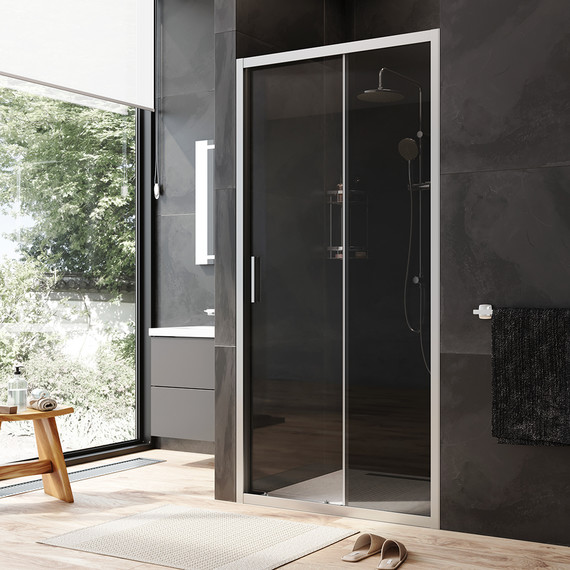 Дверь душевая Am.Pm Gem Solo 100х195 см W90G-100-1-195MG, хром/тонированное - фото 2