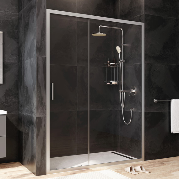 Дверь душевая Am.Pm Gem Solo 140х195 см W90G-140-1-195MT, хром/прозрачное - фото 2