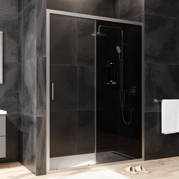Дверь душевая Am.Pm Gem Solo 140х195 см W90G-140-1-195MG, хром/тонированное - фото 2