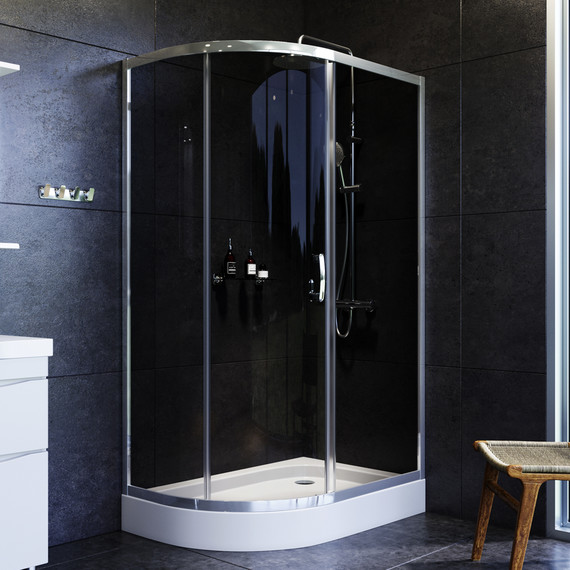 Душевое ограждение Am.Pm Like 120x80 см W83G-302U120CG, хром/тонированное - фото 2