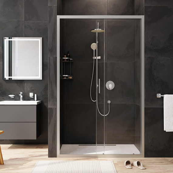 Дверь душевая Am.Pm Gem Solo 120х195 см W90G-120-1-195MT, хром/прозрачное - фото 4