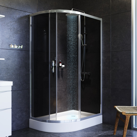 Душевое ограждение Am.Pm Like 120x80 см W83G-302U120CG, хром/тонированное - фото 3