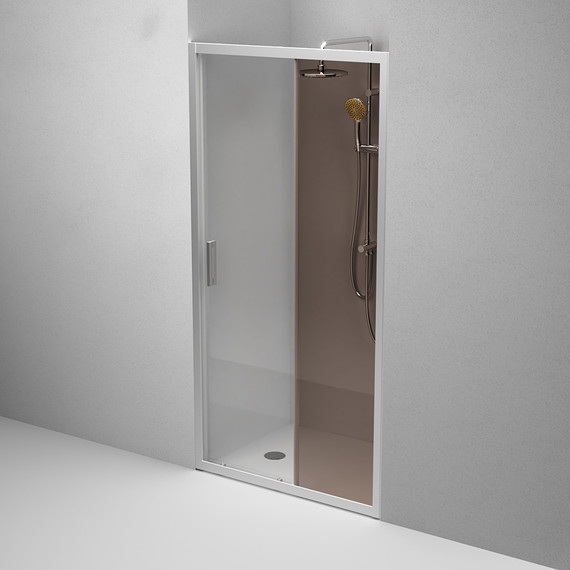 Дверь душевая Am.Pm Gem Solo 100х195 см W90G-100-1-195MBr, хром/бронзовое - фото 5