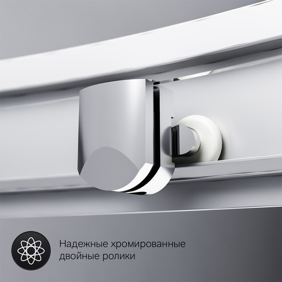 Душевое ограждение Am.Pm Gem 100х100 см W90G-401-100WT, хром/прозрачное - фото, картинка 7 Душевое ограждение Am.Pm Gem 100х100 см W90G-401-100WT, хром/прозрачное - фото 7