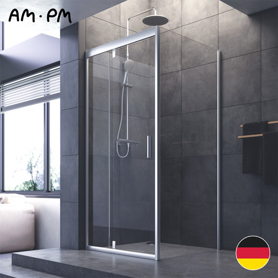 Душевое ограждение Am.Pm Gem 90x90 см W90G-404-090MT, хром/прозрачное - фото 13