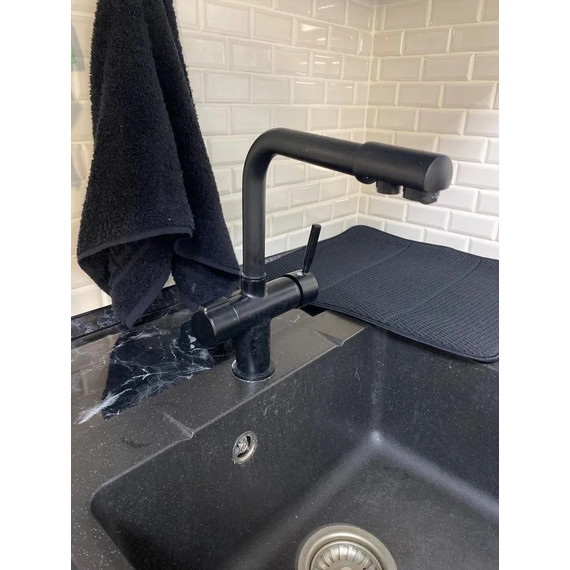 Смеситель для кухни Haiba HB70088-7, чёрный матовый - фото, картинка 7 Смеситель для кухни Haiba HB70088-7, чёрный матовый - фото 7