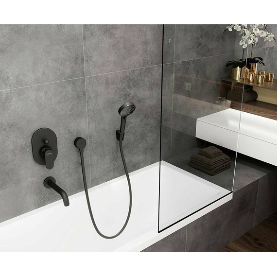 Смеситель для ванны Hansgrohe Vernis Blend 71449670, черный матовый - фото 2