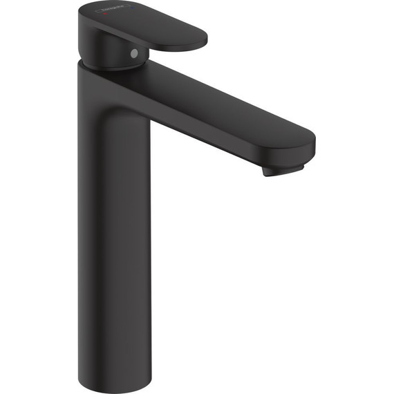 Смеситель для раковины высокий Hansgrohe Vernis Blend 71582670, черный матовый - фото 